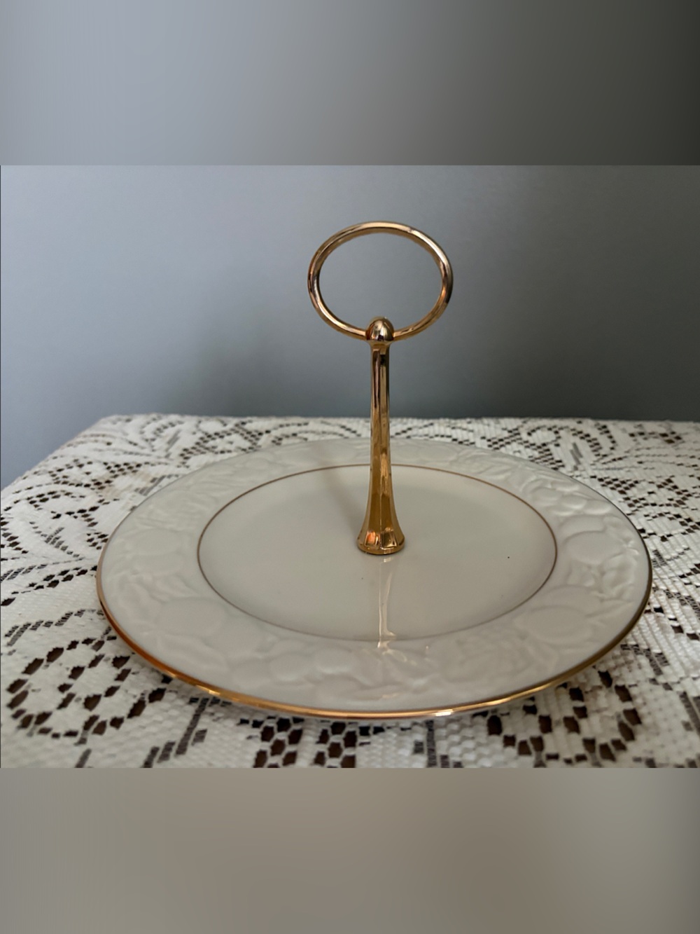 Lenox White and Gold Candy Dish